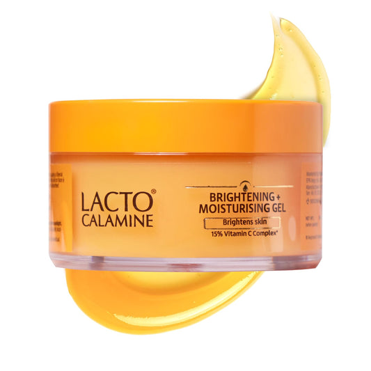 Lacto Calamine 15% Vitamin C Moisturizer for Face | 50g x Pack of 1 | Vitamin C Complex Skin Brightening Face Moisturiser | Dermatologically Tested | Non Sticky & Quick Absorbing for Glowing Skin