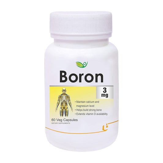 Biotrex Boron 3mg | Build Strong Bones | Improve Muscle Coordination | 60 Veg Capsules
