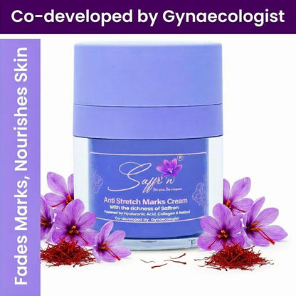 Gynaecologist co-developed Anti Stretch Marks Cream suitable for all Stretch Marks | With Shea Butter, Hyaluronic Acid, and Collagen | Scar Removal | Uneven Skin Tone | Vitamin C and Retinol | 50ml