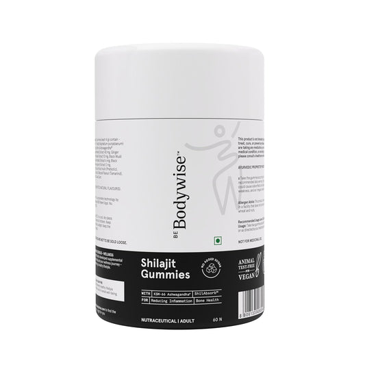 Be Bodywise Pure Himalayan Shilajit/Shilajeet Gummies for Women | 70% Fulvic Acid & KSM-66 Ashwagandha | Boosts Energy, Stamina & Strength | No Added Sugar | 60 Gummies