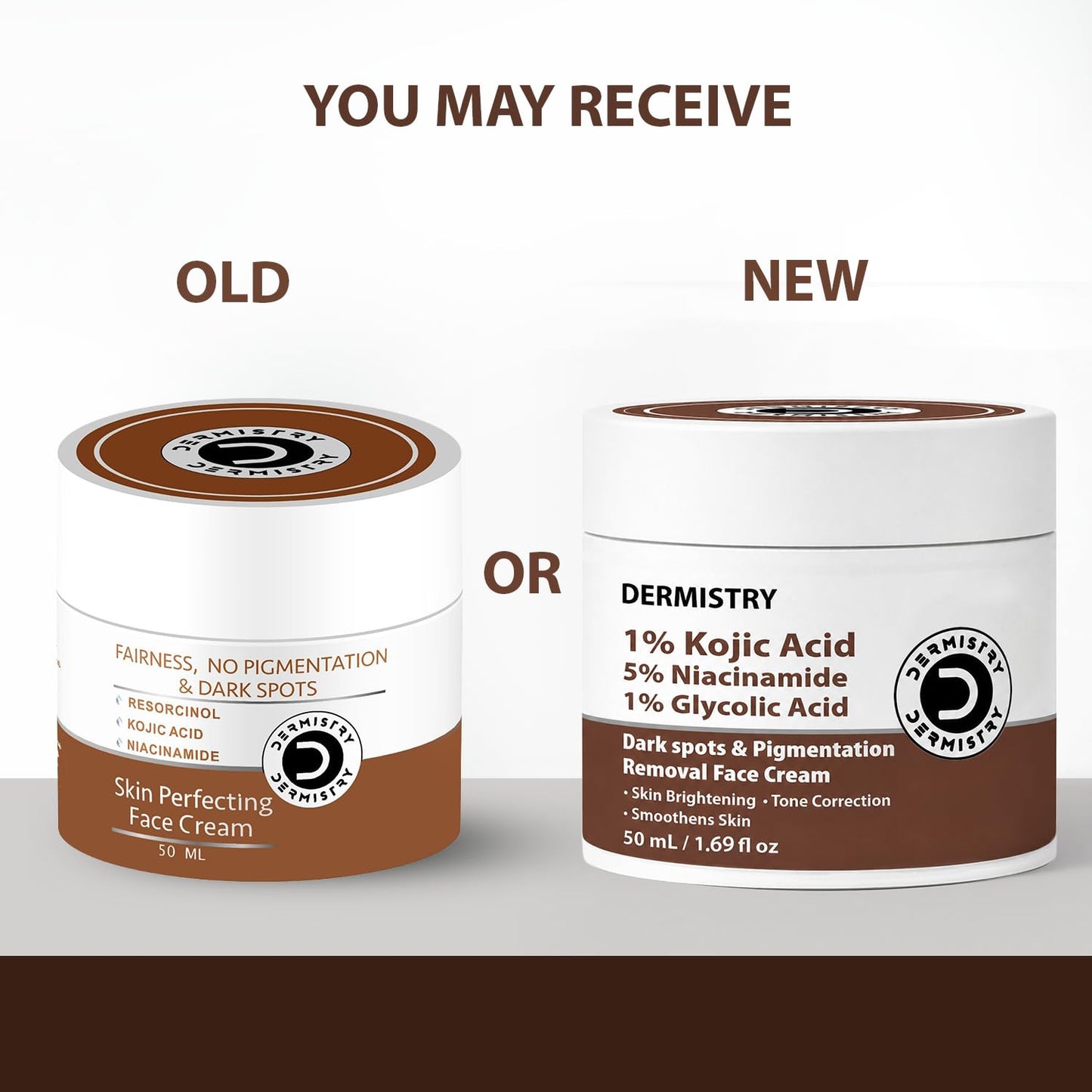 Dermistry 1% Kojic Acid 5% Niacinamide Moisturizer Face Cream for Pigmentation Dark Spots D De Tan Uneven Dull Skin Tone Detan Dtan Removal Glowing Skin Face Glow Men Women Dry Oily All Skin Type 50ml