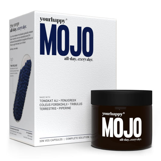 YourHappyLife MOJO Testosterone Supplement for Men with Premium Natural Stamina Amplifier and Fenugreek, L-Arginine & Tribulus for Performance Support, Muscle Recovery & Stamina 30 Capsules