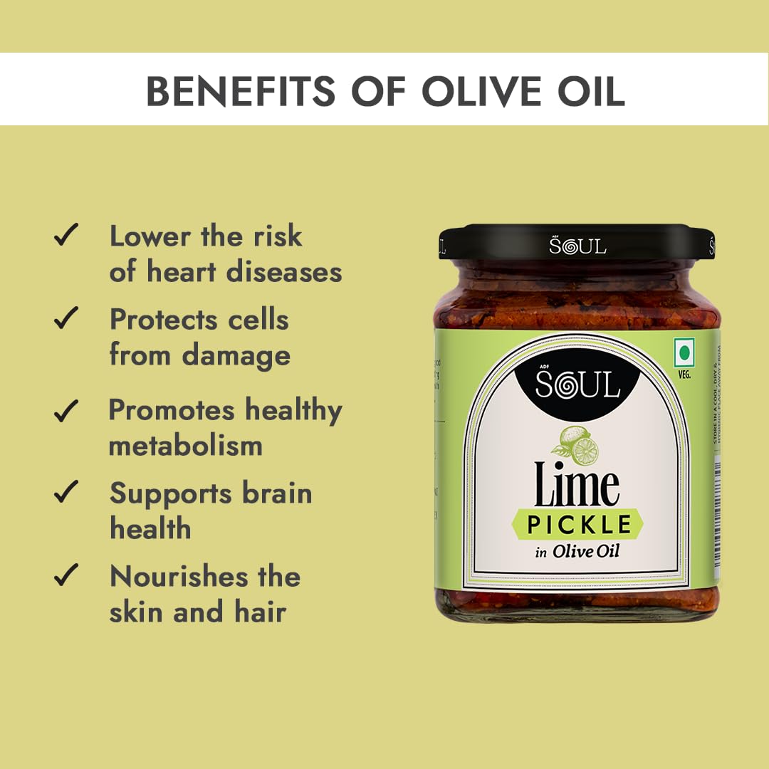 ADF Soul lime pickle | Bursting with spice and tang, crafted in 100% Olive Oil | 275g