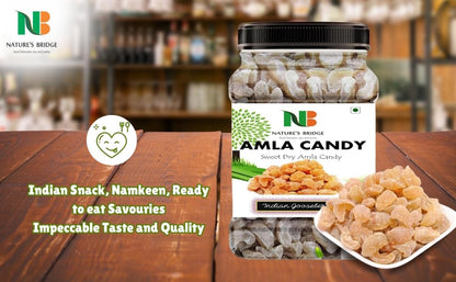 Nature's Bridge Natural Dried Sweet Amla Candy 900 GM | Dry Amla Candy | Indian Gooseberries | Dried Amla