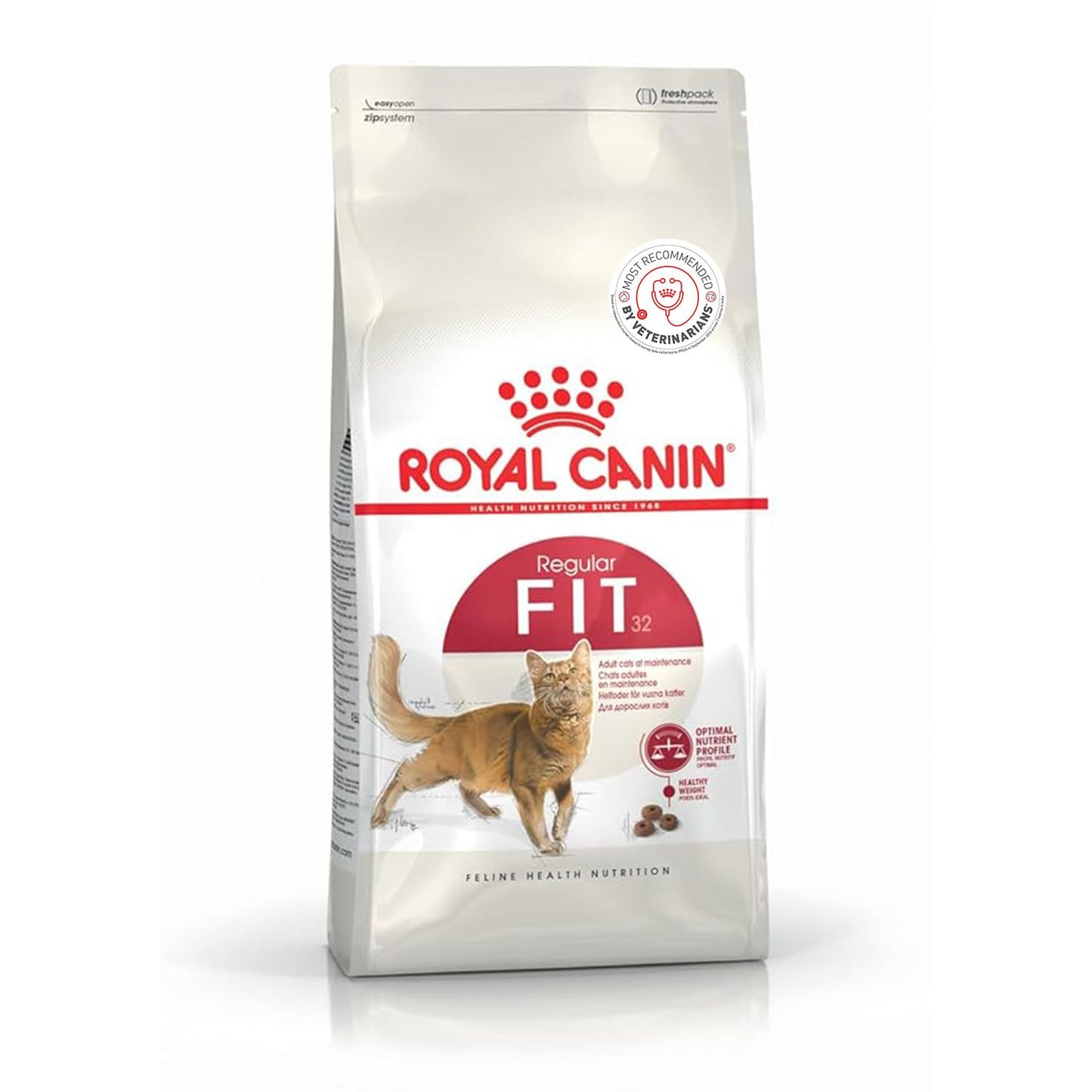 Royal Canin Fit 32 Regular Adult Cat Dry Food, 1 kg | Provides Balanced Nutrition While Helping Maintain A Healthy Weight