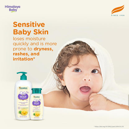Himalaya Head to Toe Baby Wash with Pure Cow Ghee 400ml | ph 5.5 | Aloe vera | Soap free | Safe for newborns | For baby's sensitive skin from day 1 | No Parabens | No Phthalates | No Sulphates | Pediatrician evaluated