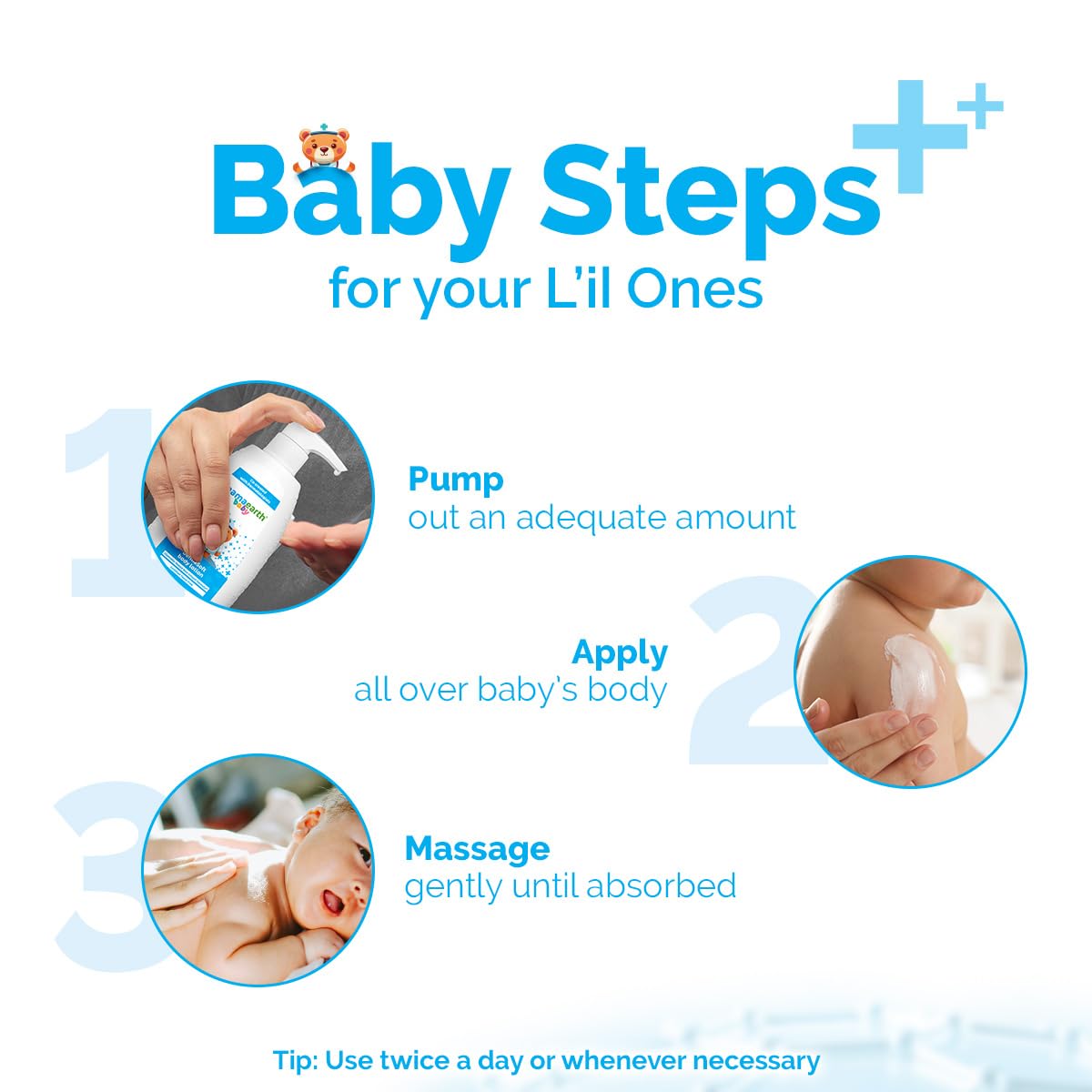 Mamaearth Baby DermaSoft Body Lotion with SensiCareComplex™ for Baby's Sensitive Skin - 250 ml | Co-created with Dermatologists for Newborns | Enriched with SensiCareComplex™ for Baby's Sensitive Skin | Safe and Non-irritant formula* | Fragrance-Free