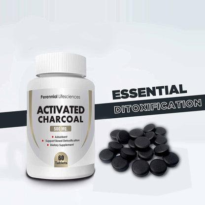 Activated Charcoal - 500Mg (60 Tablets)