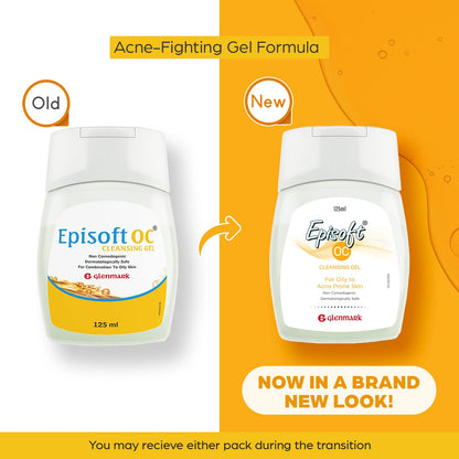 Episoft Oily Skin Cleanser | For Oily, Combination & Normal Skin | Daily Facewash | Cleanser for Acne Prone Skin | Dermatologist Prescribed | Suitable for Men & Women | 125ml