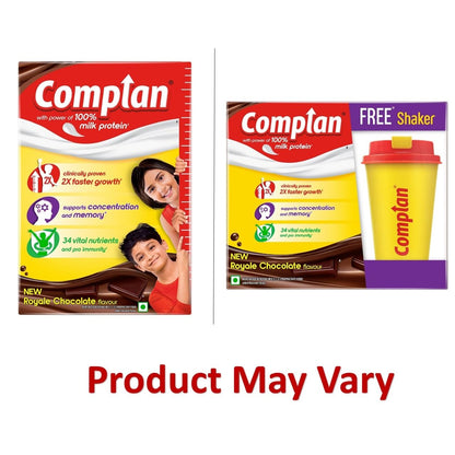 Complan Nutrition Drink Powder for Children, Royale Chocolate Flavour, 500 grams Carton|Nutrition Drink for kids with protein & 34 vital nutrients, 1 count