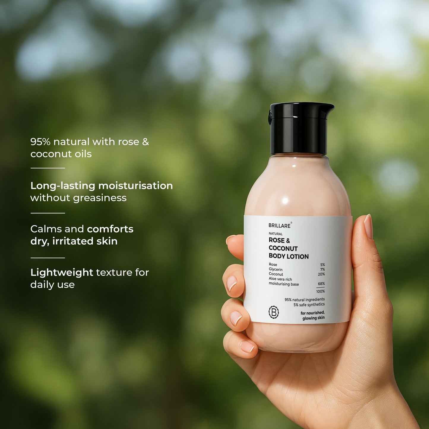 Brillare Rose & Coconut Body Lotion - 200ml