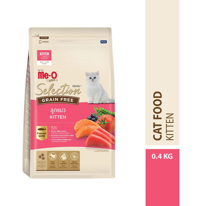 Me-O Gold Selection Grain Free Kitten | Kitten | Dry Cat Food | Kitten Growth Support | 0.4 kg