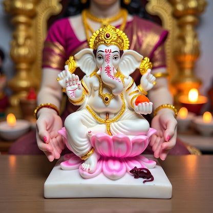 UNOVATE Ganesh Idol for Home Decor | Ganpati Idol for Pooja | Gifting
