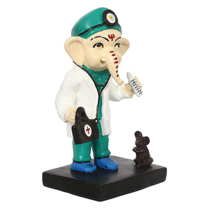 Decorative Lord Ganesha Idol in Doctor Avatar