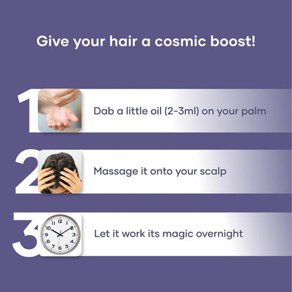 Saturn by GHC Hair Growth Oil For Hair Fall, Stronger, Thicker Hair With Onion Oil & Bhringraj Oil, Paraben Free, SLS & Sulphate Free, 200 ml