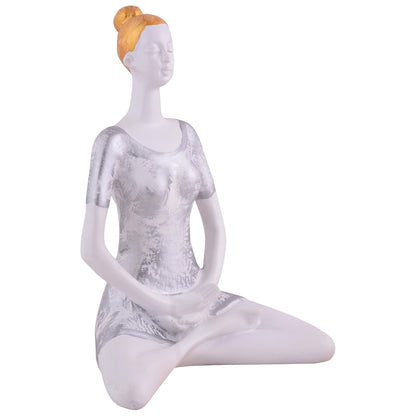 Yoga Lady Home & Office Decor Resin Fantasy Showpiece (Y900),Multicolor