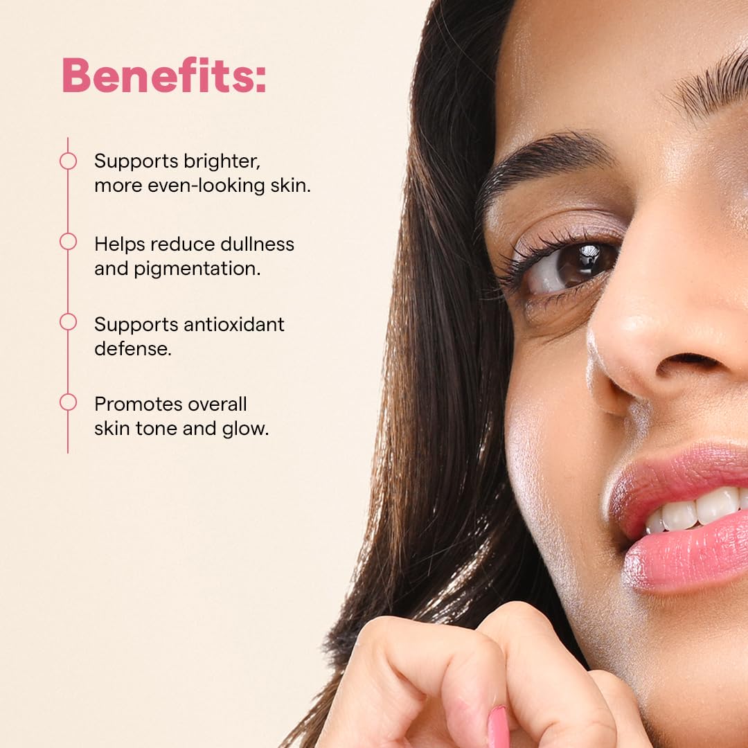 The Good Bug Gluta Glow Effervescent Tablets for Radiant Skin - 15 Tablets (Pack of 15 x 1) | L-Glutathione, Vitamin C, Lycopene For Skin Glow & Anti-Pigmentation | Strawberry Lemon|No Added Sugar