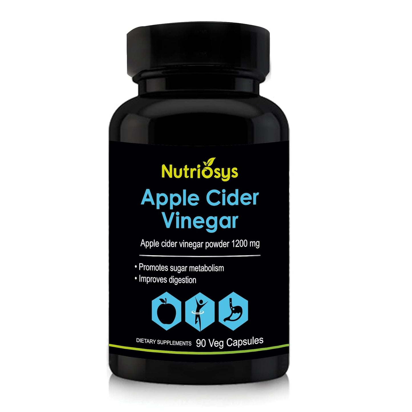 Nutriosys Apple Cider Vinegar 1200mg - 90 Veg Capsules (Pack of 1)