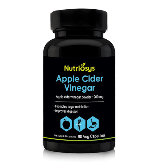 Nutriosys Apple Cider Vinegar 1200mg - 90 Veg Capsules (Pack of 1)