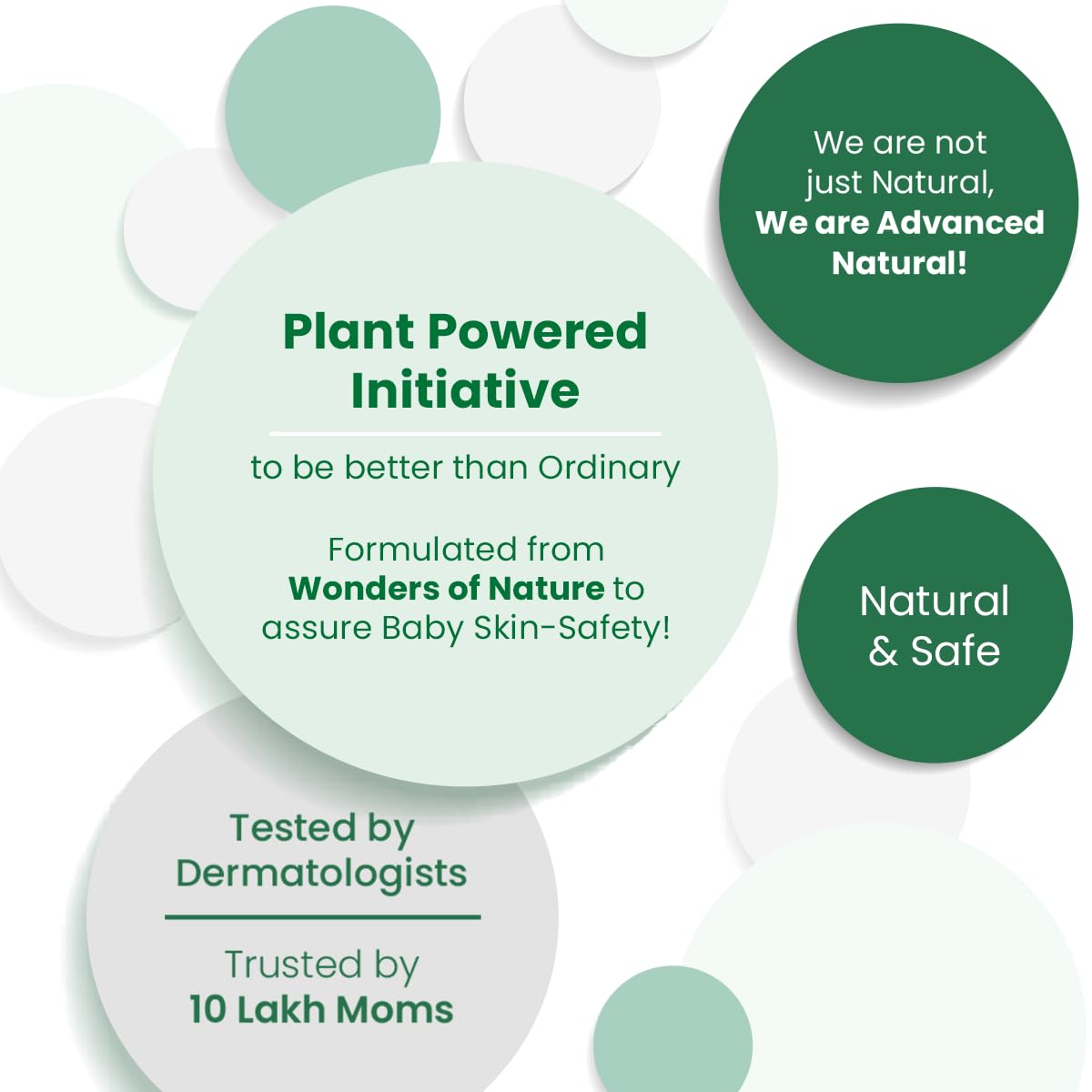 Mother Sparsh Plant Powered Dusting Powder For Babies - 330g | Talc Free Baby Powder With Corn Starch & Oat Powder