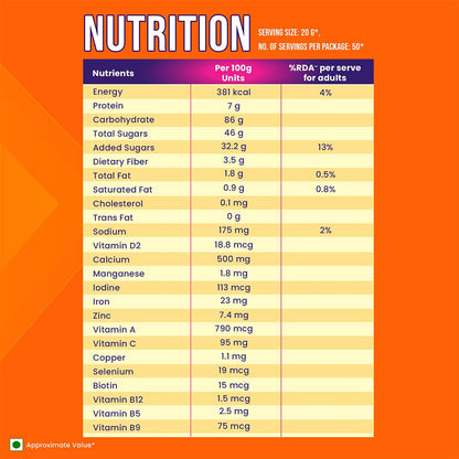 Bournvita Chocolate Nutrition Drink, 1 kg Pouch