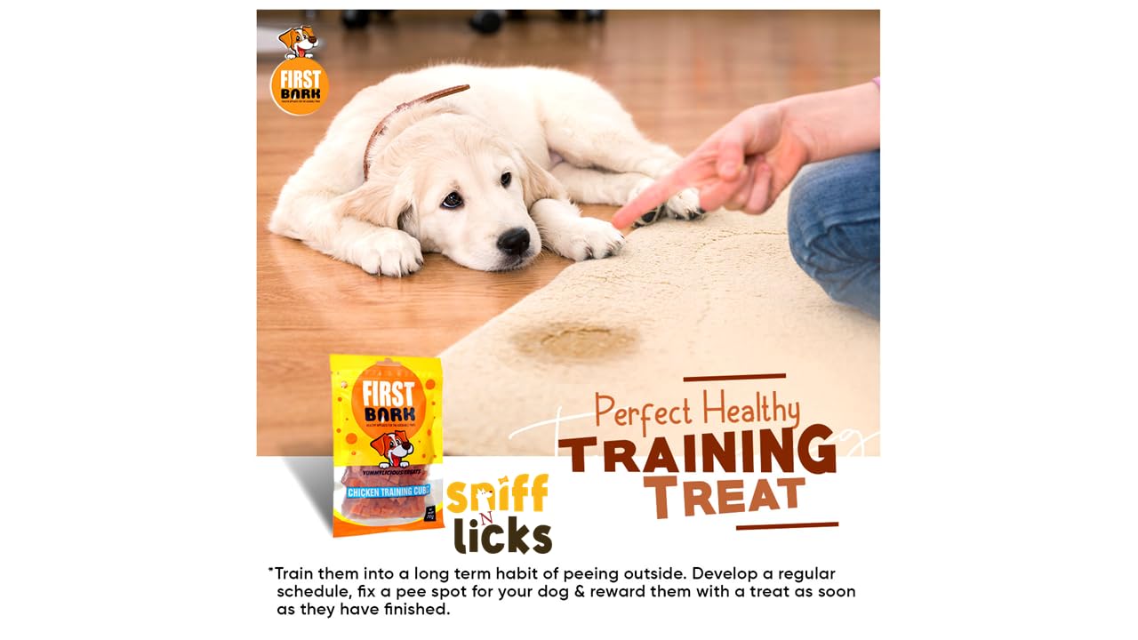 First Bark Chic Wrap Calcium Biscuits & Chicken Wrap Wholesome Treats for Dogs Satisfy Their Natural Instinct to Chew 100% Human Grade Protein Jerky70g (Pack of 1) By Sniff N Licks