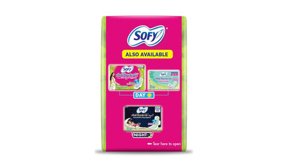 Sofy AntiBacteria XXL - 323mm | 50 Count pads | For Women Sanitary Pads | Keep Skin Dry | 6 Layer Deep Absorption | Herbal Shield | Hygiene & Herbs | X-Large