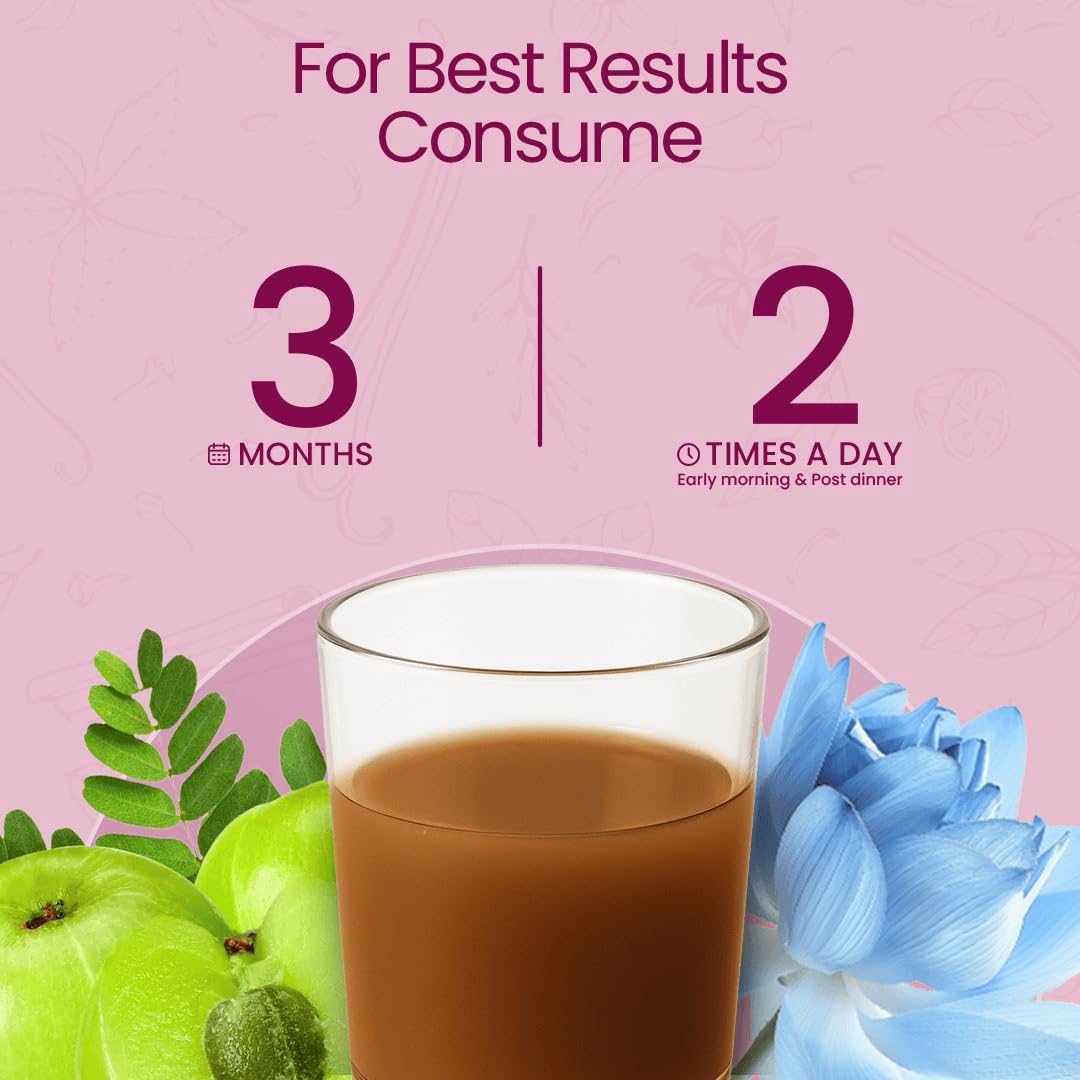 KRISHNA'S HERBAL & AYURVEDA Women's She Care Juice Infused With 5 Herbs for Hormonal Balance, PCOS, PCOD, Period Pain Relief, Hair & Skin Health, Clinically Proven - 1000 ml (Pack of 1)
