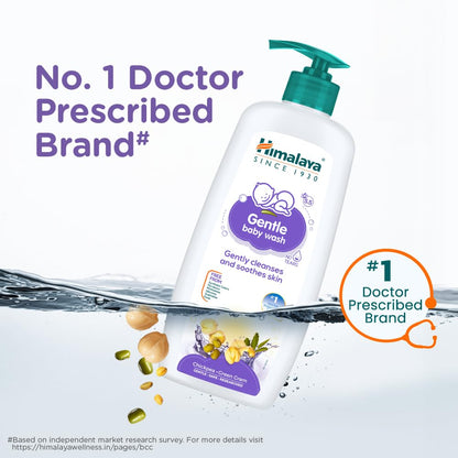 Himalaya Gentle Baby Wash | No tears formula |with chickpea and Green gram| Cleansing baby's gentle skin