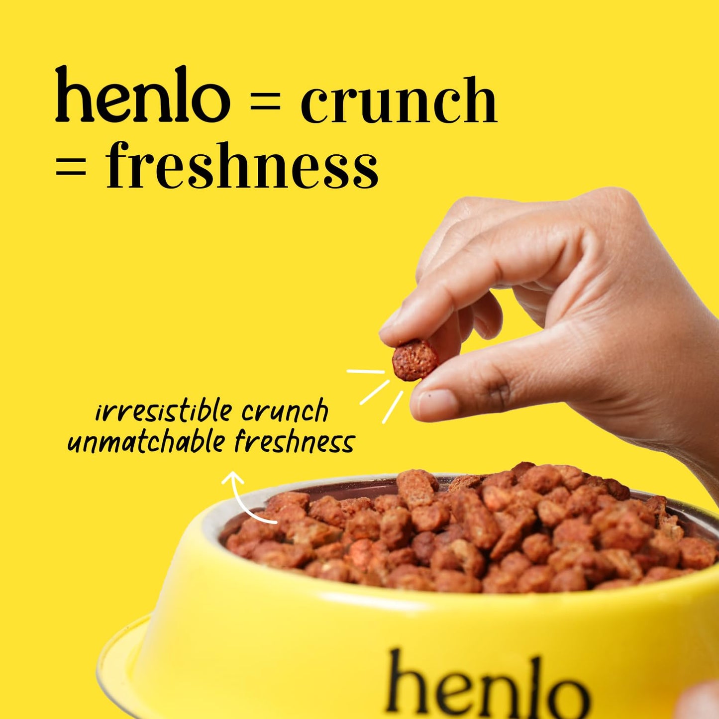 Henlo Baked Dry Dog Food For Puppies | 1Kg |100% Human-Grade Ingredients | Nutritionally Balanced Healthy Dog Food | Chicken Flavour | Suitable For All Breeds, 1 Count