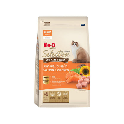 Me-O Gold Selection Grain Free Salmon & Chicken | Dry Cat Food | Grain Free Recipe | 0.4 kg