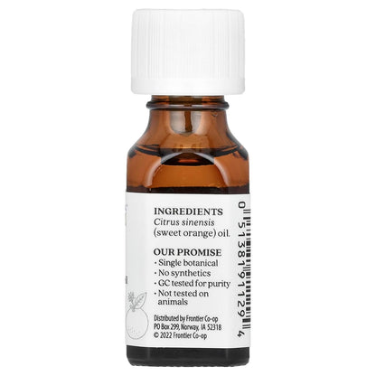 Aura Cacia Essential Oil, Orange Sweet/Citrus Sinensis, 0.5 Ounce