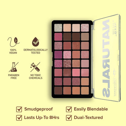 Daily Life Forever52 Naturals The All You Need 32 Shades Eyeshadow Palette| Highly Pigmented and Blendable | Multicolor | Matte and Shimmer Finish (48g) (Subtle Summer-04, 48g)