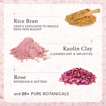 RAS Luxury Oils Brighten Exfoliating Powder to Foam Body Scrub | Tan Removing & Gentle Exfoliation | Orange, Himalayan Rose & Pink Pepper | For Men & Women | Vegan, Toxin & Cruelty Free | 100g