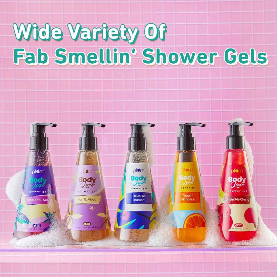 Plum Bodylovin' Hawaiian Rumba Shower Gel | SLS-Free Body Wash for Women & Men | Long Lasting Beachy Fragrance | Body Cleanser with Aloe-Infused Nourishing Formula for Soft & Smooth Skin - 240ml