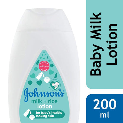 Johnson & Johnson Baby Lotion - Milk 200 Milliliters Bottle