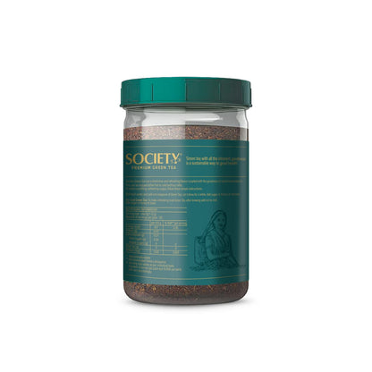 Society Premium Green Tea — Whole Green Tea Leaves, Rich In Natural Antioxidants, Light & Clean Cup For Daily Wellness, Hasmukhrai & Co. Since 1924 | 250 g Bottle | No Flavouring