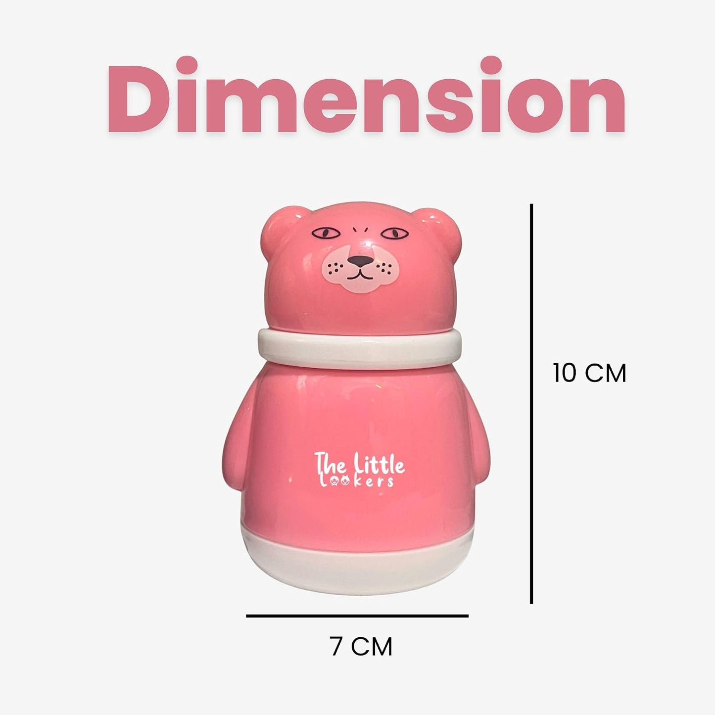 THE LITTLE LOOKERS Portable Baby Skin Care Baby Powder Puff With Box Holder Container For New Born & Kids For Baby Face & Body (Pink-White)