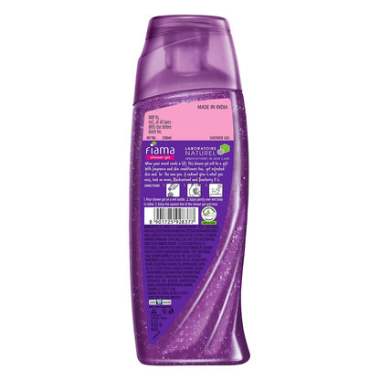 Fiama Shower Gel - Blackcurrant & Bearberry, for Radiant Glow, with skin conditioners, 250 ml