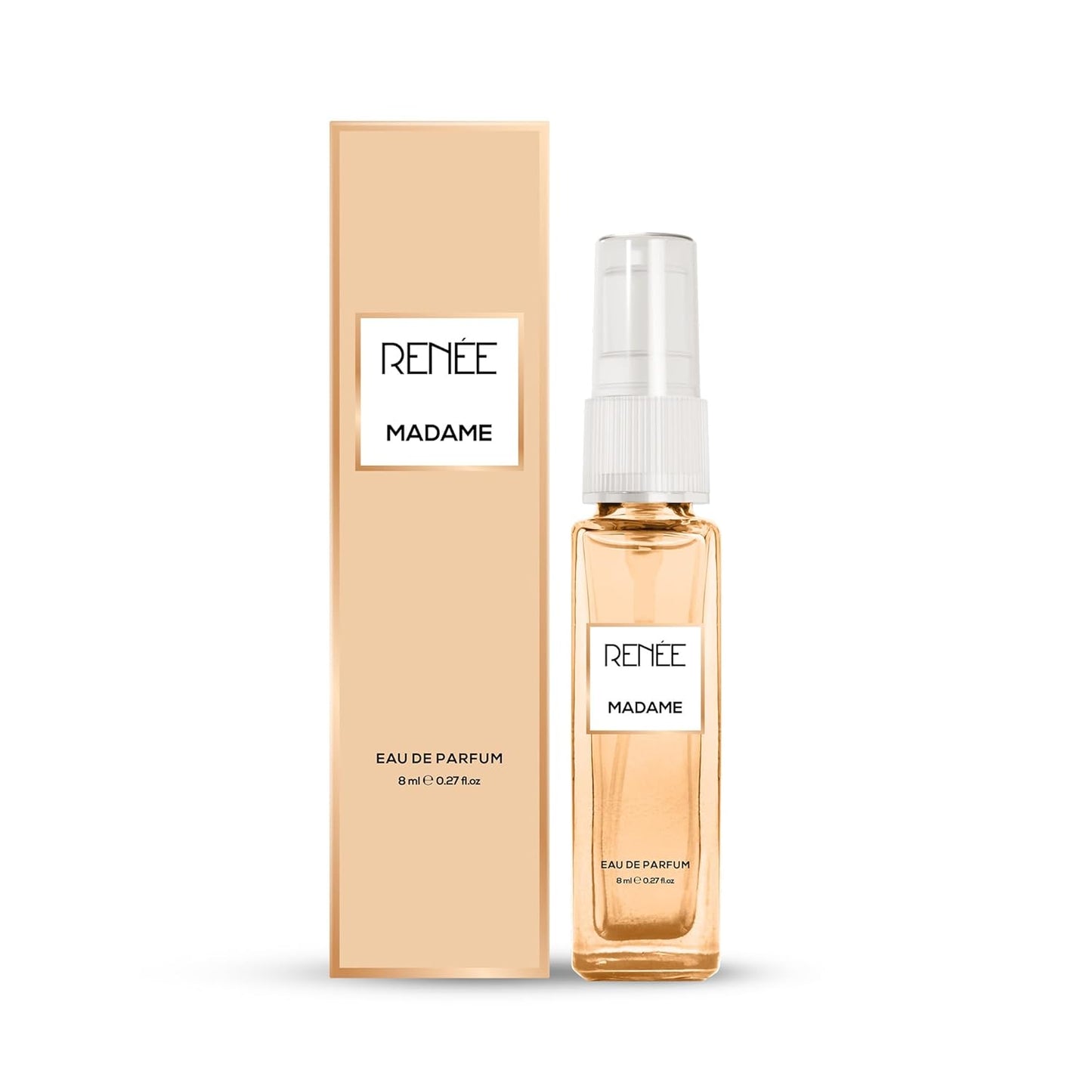 RENEE Madame Eau De Parfum 8ml - Premium Long-Lasting Fragrance with Notes of Pomegranate, Yuzu, Peony & Amber - Versatile Scent for All Occasions - Redefine Elegance & Sophistication