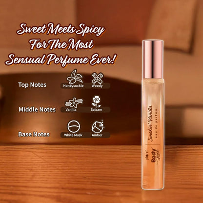 Plum BodyLovin | Smokin' Vanilla Eau De Parfum | Warm Long Lasting Vanilla Fragrance | Perfume Body Spray for Women | Vegan & Paraben Free | Travel Friendly | Sweet Scent | 15ml