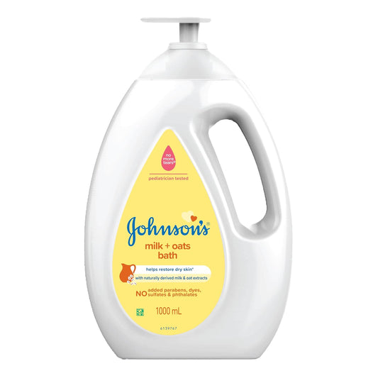 Johnsons Baby Bath Milk + Oats - 1000ml