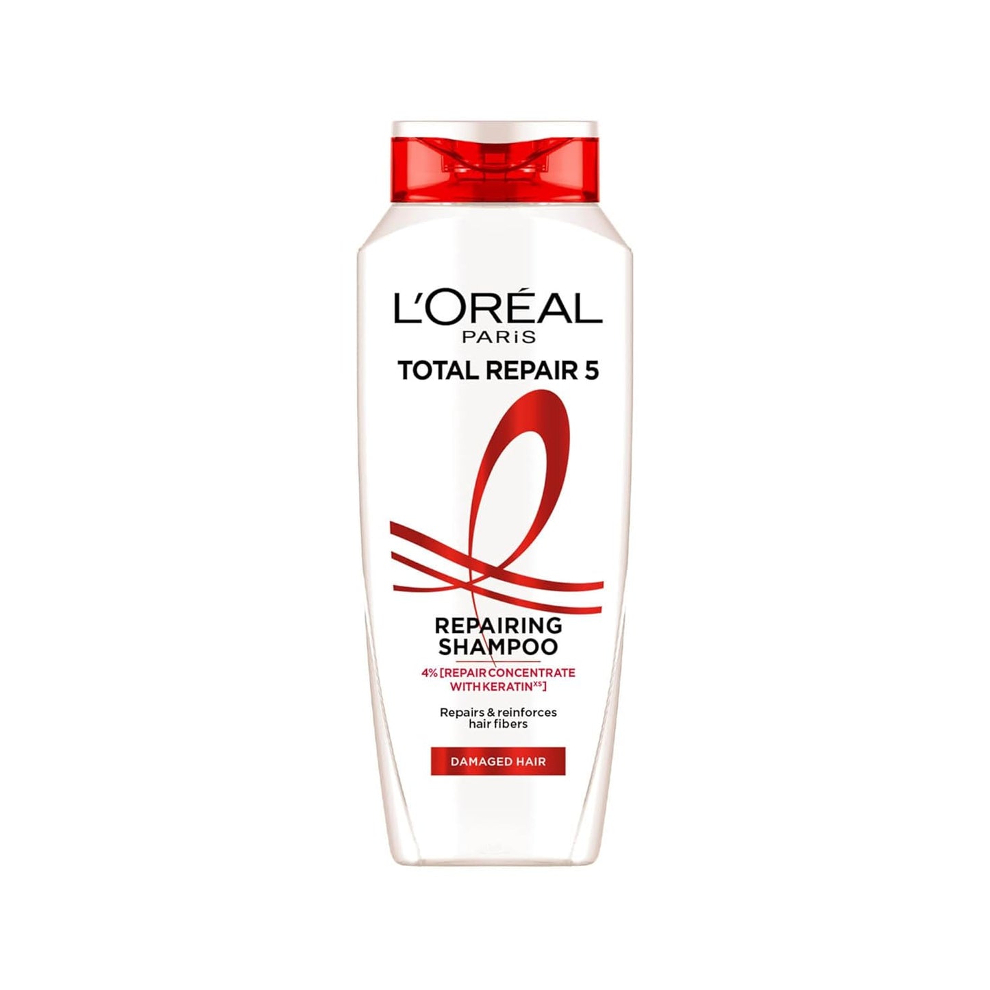 L'Oreal Total Repair 5 shampoo bottle on a white background