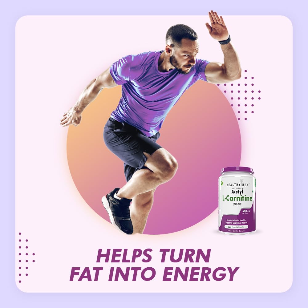 Man running with a supplement bottle on a gradient background