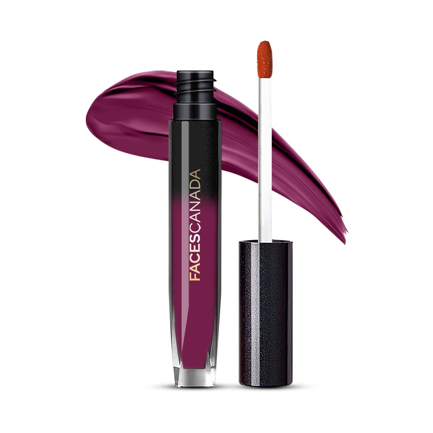 FACES CANADA Comfy Silk Liquid Lipstick - Elegant Maroon 08, 3ml | Satin Matte HD Finish | Luxe Comfort | Longlasting | No Dryness | Smooth Texture | Mulberry Oil & Shea Butter For Plump Hydrated Lips
