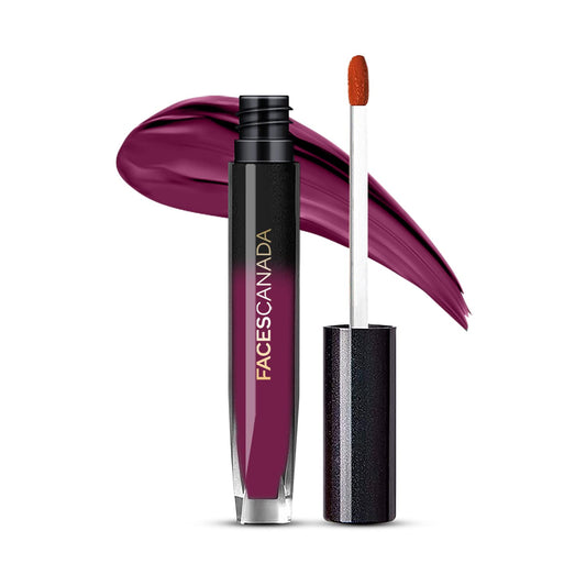 FACES CANADA Comfy Silk Liquid Lipstick - Elegant Maroon 08, 3ml | Satin Matte HD Finish | Luxe Comfort | Longlasting | No Dryness | Smooth Texture | Mulberry Oil & Shea Butter For Plump Hydrated Lips