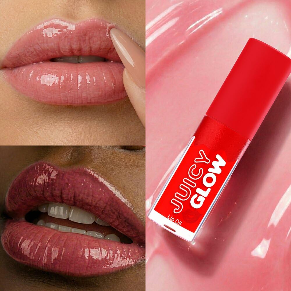 Daily Life Forever52 Juicy Glow Lip Oil – Hydrating Tinted Lip Gloss, Plumping & Nourishing Formula | Non-Sticky, High Shine Gloss | Sheer Juicy Tint for Soft Lips (Sour Watermelon-03, Juicy Lip Glow) | Hydrating Lip Oil