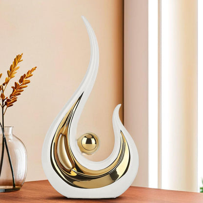 Nostrae Modern Abstract Art Show Pieces for Home Decor Living Room Decorative Items | Cute Showpieces Gift Item for Decor | Center Table Tv Unit Showcase Office Interior Statue Figurines