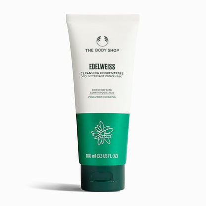 The Body Shop Edelweiss Cleansing Concentrate – Facial Cleanser – Gently Cleanses Tired, Dehydrated Skin– Vegan – 100ml
