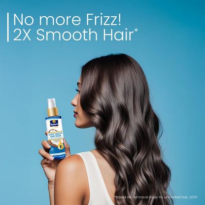 Parachute Advansed Super Smooth Hair Serum | Coconut & Vitamin E | 48 Hrs Frizz control | 2 X Smooth Hair | 100ml